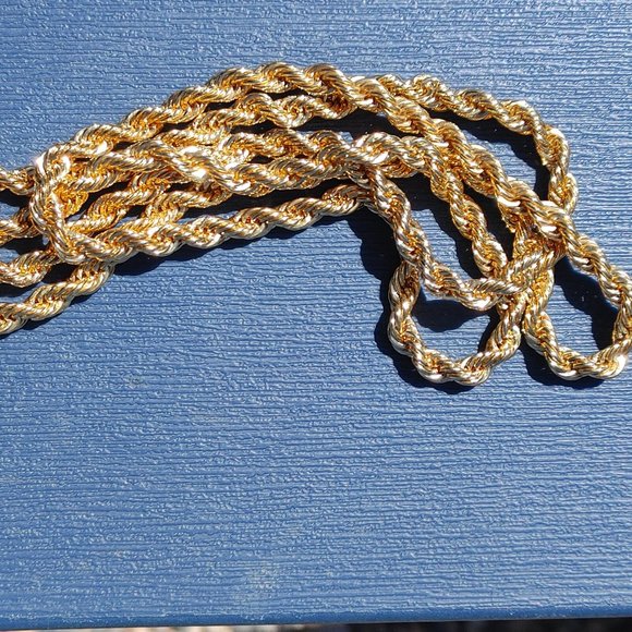 Nolan Miller Necklace Chunky Neck-Chain with Back Clasp, Signed. Long chain. - Picture 11 of 16